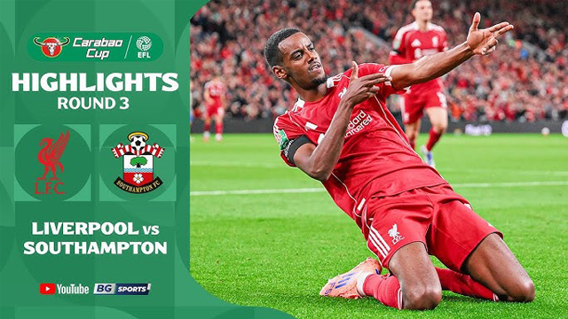 ไฮไลท์คาราบาว คัพ! หงส์เปิดรังเชือดนักบุญ 2-1