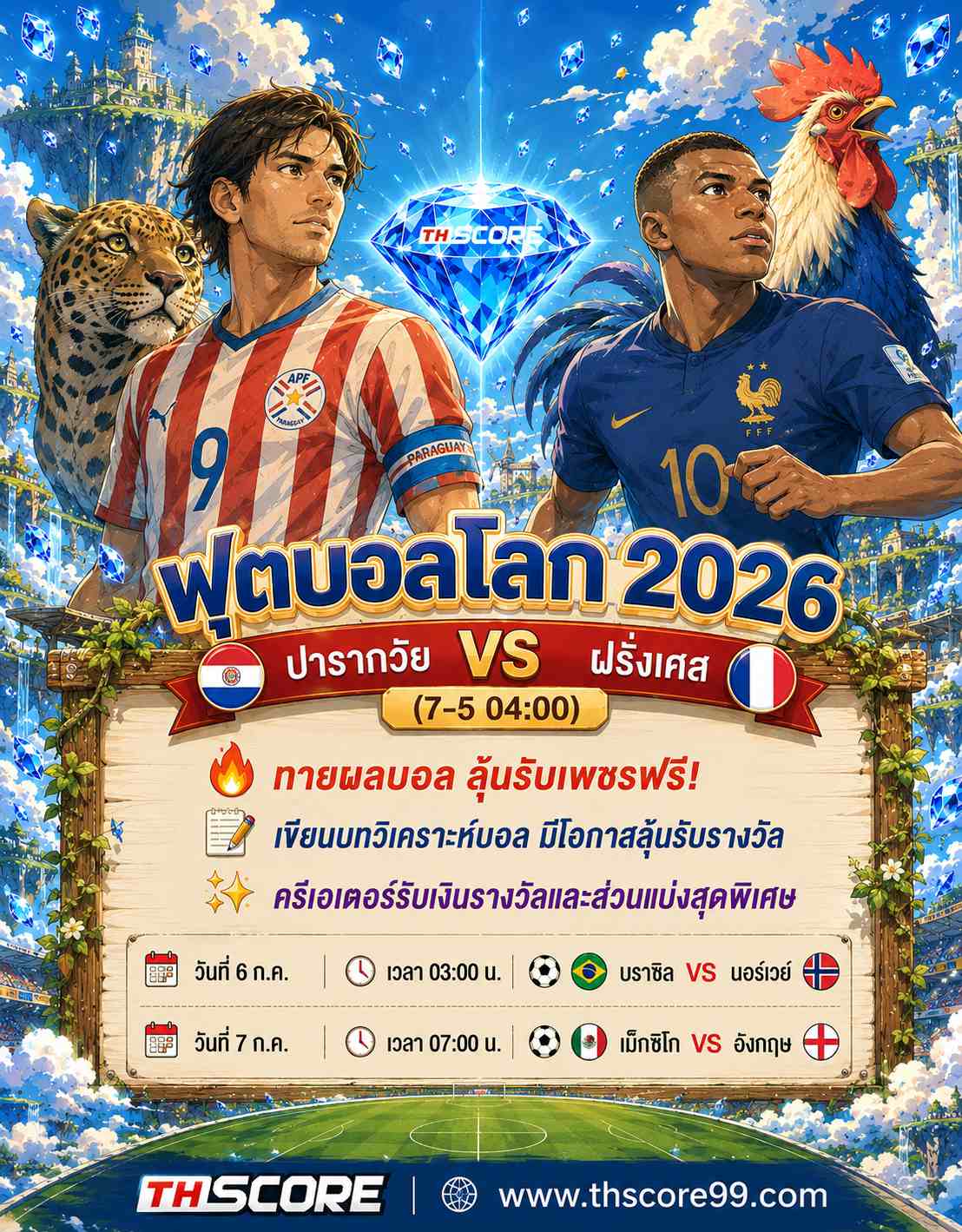 เว็บบอร์ดลิเวอร์พูล : วิเคราะห์บอลโลก 2026: ทัพตราไก่ดวลเดือดปารากวัย