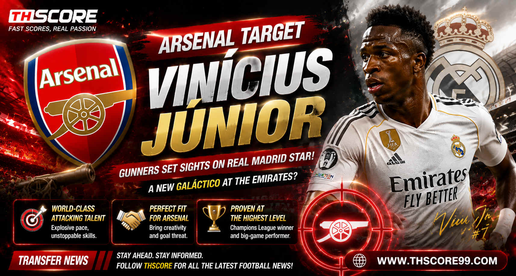 เว็บบอร์ดลิเวอร์พูล : PL News: Arsenal Vinicius Link & Man Utd Revamp at Thscore ?????